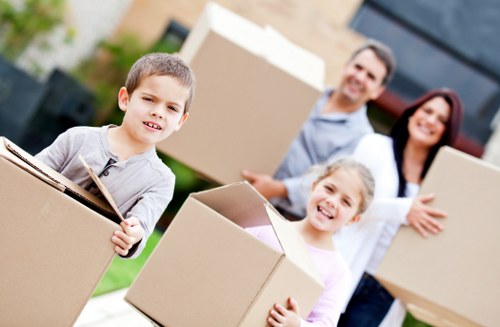 Careful loading of furniture for a Richmond flat move