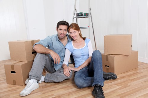 Careful loading of household items for a Richmond home relocation