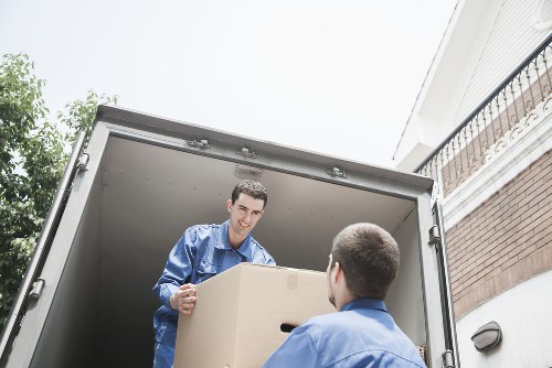 Unloading furniture and boxes at a Richmond home