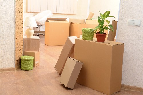 Moving crew handling a flat or townhouse move in Richmond